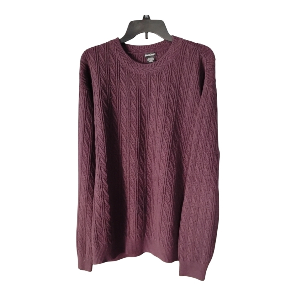 Northcrest purple acrylic sweater. Size XLT. C71​​​​​